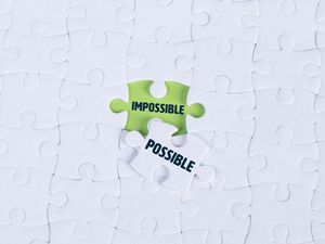 Preview wallpaper possible, impossible, puzzle, words