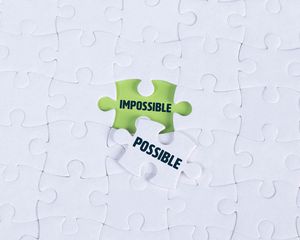 Preview wallpaper possible, impossible, puzzle, words