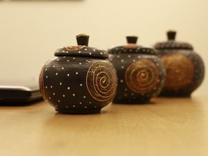 Preview wallpaper pots, ornaments, patterns