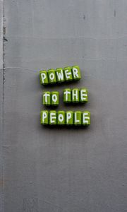 Preview wallpaper power, people, phrase, slogan, words, banks