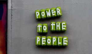 Preview wallpaper power, people, phrase, slogan, words, banks