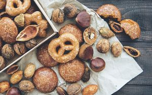 Preview wallpaper pretzels, peanuts, cookies, chestnuts