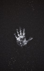 Preview wallpaper print, hand, dark