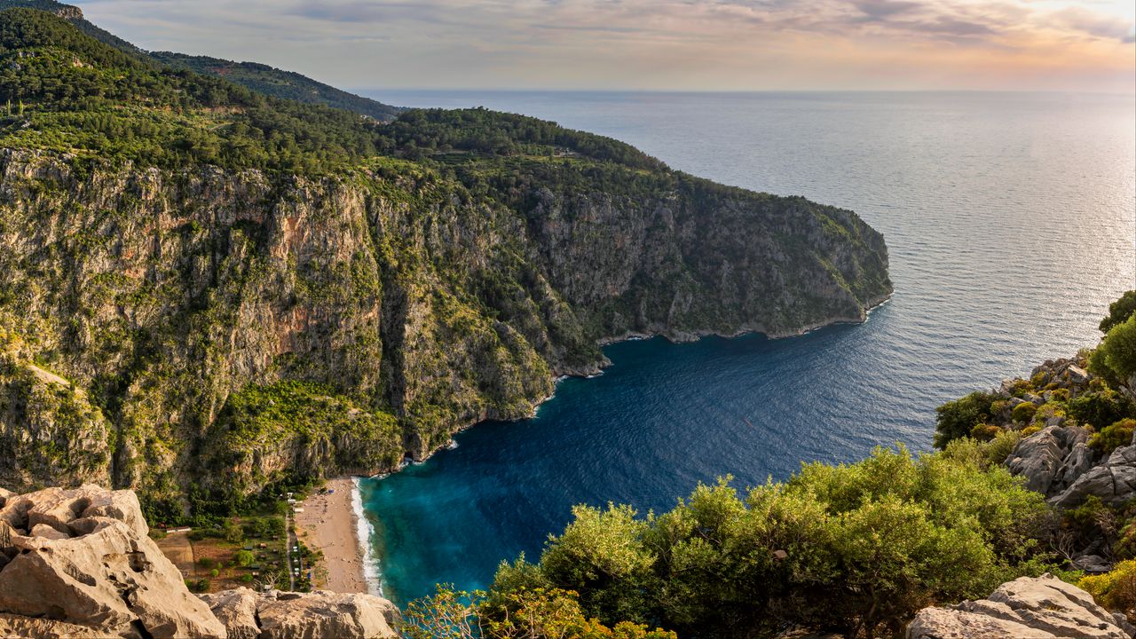 Wallpaper promontory, sea, rock, nature