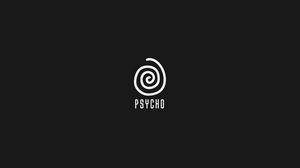 Preview wallpaper psycho, inscription, spiral, rotation