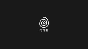 Preview wallpaper psycho, inscription, spiral, rotation