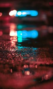 Preview wallpaper puddle, bokeh, glare, macro, circles, light