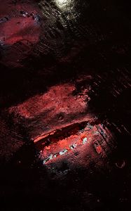 Preview wallpaper puddle, reflection, neon, asphalt, dark