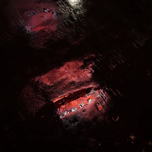 Preview wallpaper puddle, reflection, neon, asphalt, dark