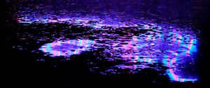 Preview wallpaper puddle, reflection, neon, light, purple, dark