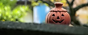 Preview wallpaper pumpkin, halloween, copper, blur