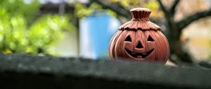 Preview wallpaper pumpkin, halloween, copper, blur