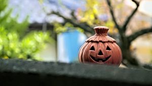 Preview wallpaper pumpkin, halloween, copper, blur