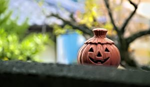 Preview wallpaper pumpkin, halloween, copper, blur