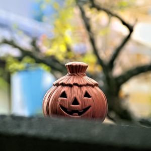 Preview wallpaper pumpkin, halloween, copper, blur