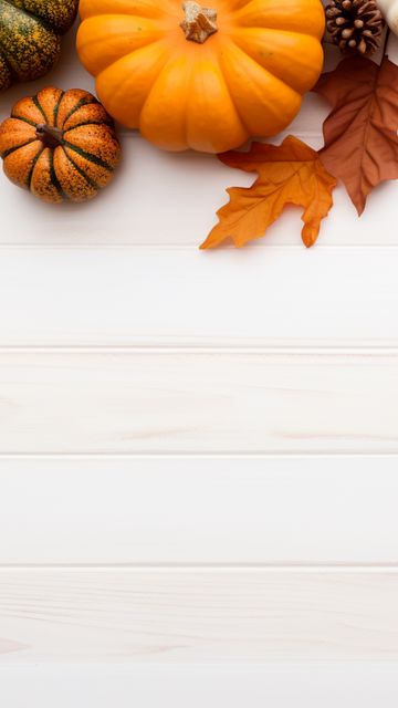 360x640 Wallpaper pumpkin, leaves, autumn