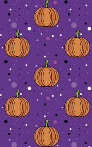 Preview wallpaper pumpkin, pattern, art, dots, colorful