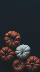 Preview wallpaper pumpkin, vegetables, dark