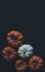 Preview wallpaper pumpkin, vegetables, dark