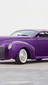 Preview wallpaper purple haze, cars, lilac, side view