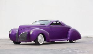 Preview wallpaper purple haze, cars, lilac, side view