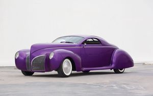 Preview wallpaper purple haze, cars, lilac, side view