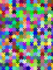 Preview wallpaper puzzle, mosaic, patterns, colorful