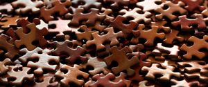 Preview wallpaper puzzles, fragment, brown, macro