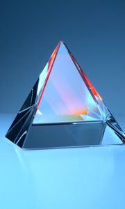 Preview wallpaper pyramid, facets, glass, prism