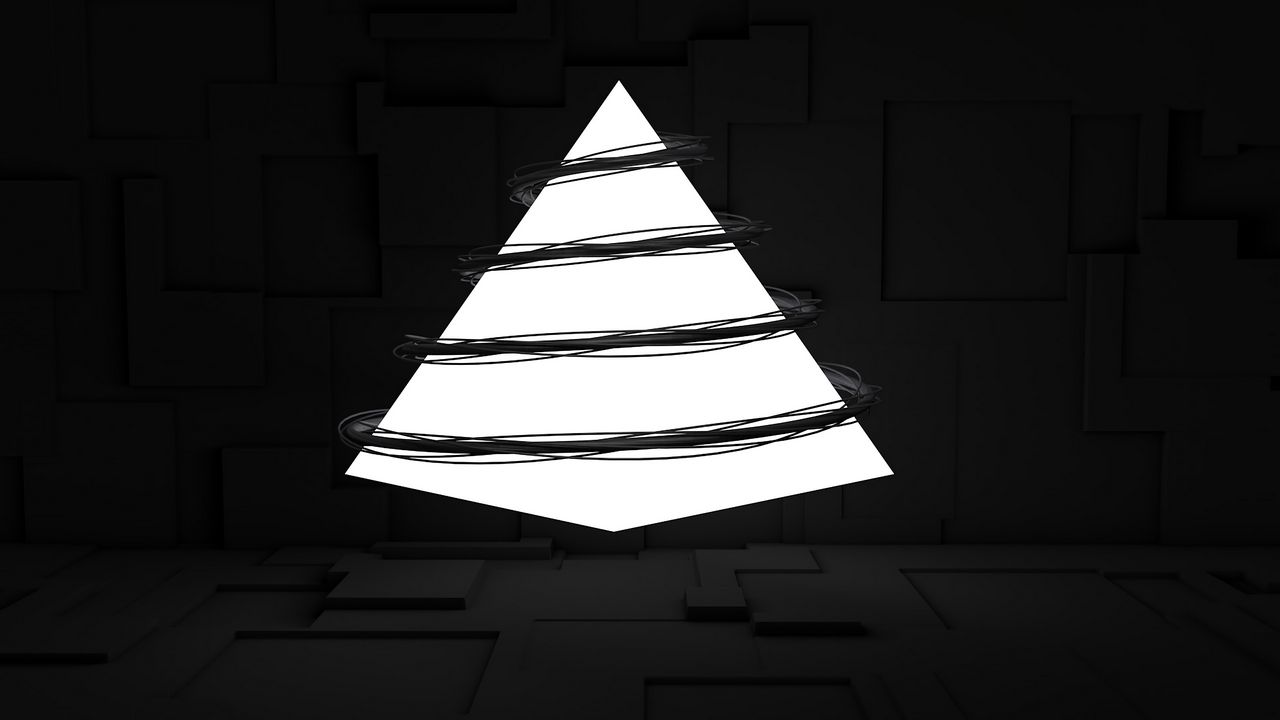 Wallpaper pyramid, glow, spiral, surface, volume