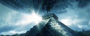 Preview wallpaper pyramid, ufo, aliens, visit, contact, extraterrestrial, civilization