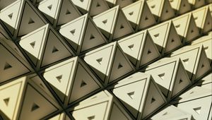 Preview wallpaper pyramids, triangles, geometry, 3d, structure