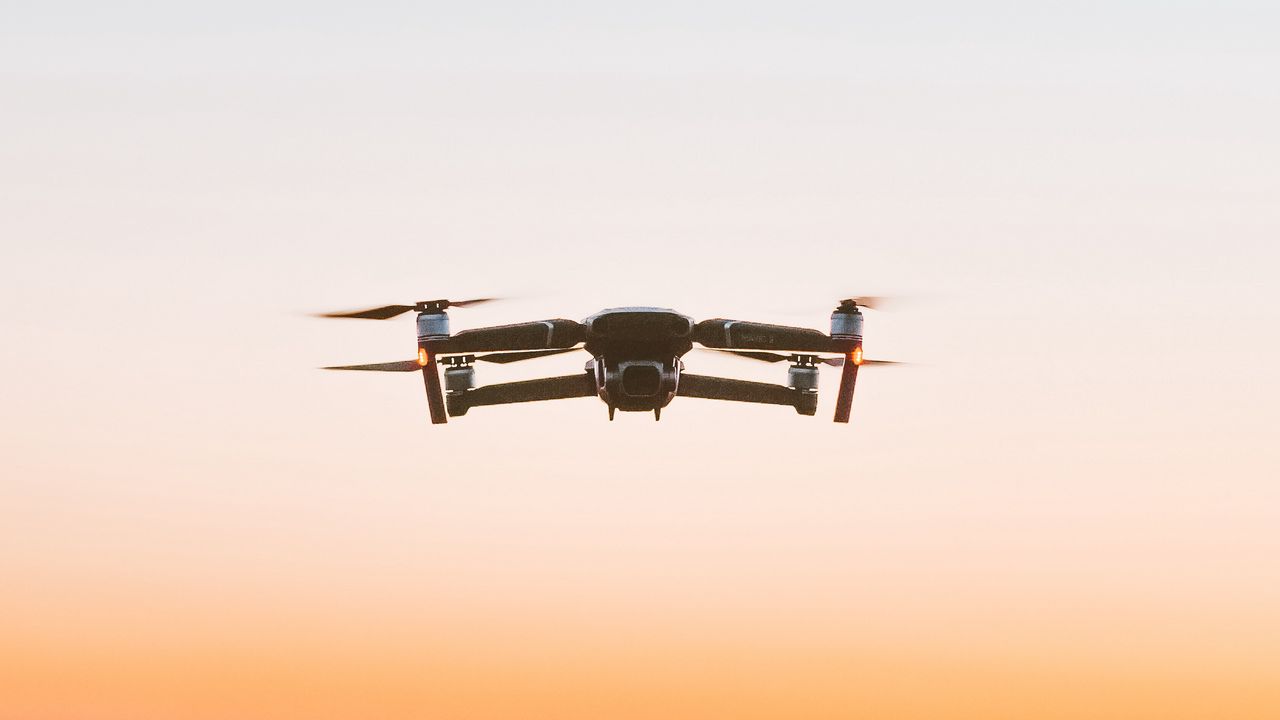 Wallpaper quadrocopter, drone, flight