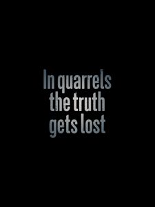 Preview wallpaper quarrels, truth, inscription, wisdom, words