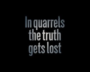 Preview wallpaper quarrels, truth, inscription, wisdom, words