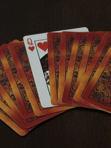 Preview wallpaper queen, playing cards, cards, game