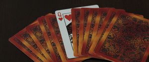 Preview wallpaper queen, playing cards, cards, game