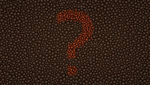 Preview wallpaper question mark, bubbles, texture, 3d