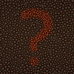 Preview wallpaper question mark, bubbles, texture, 3d