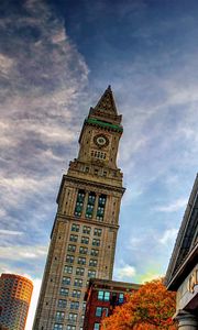 Preview wallpaper quincy market, boston, building, sky, stone