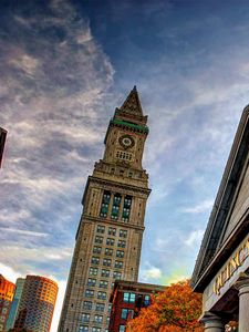 Preview wallpaper quincy market, boston, building, sky, stone