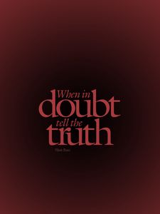 Preview wallpaper quote, doubt, truth, axiom, saying