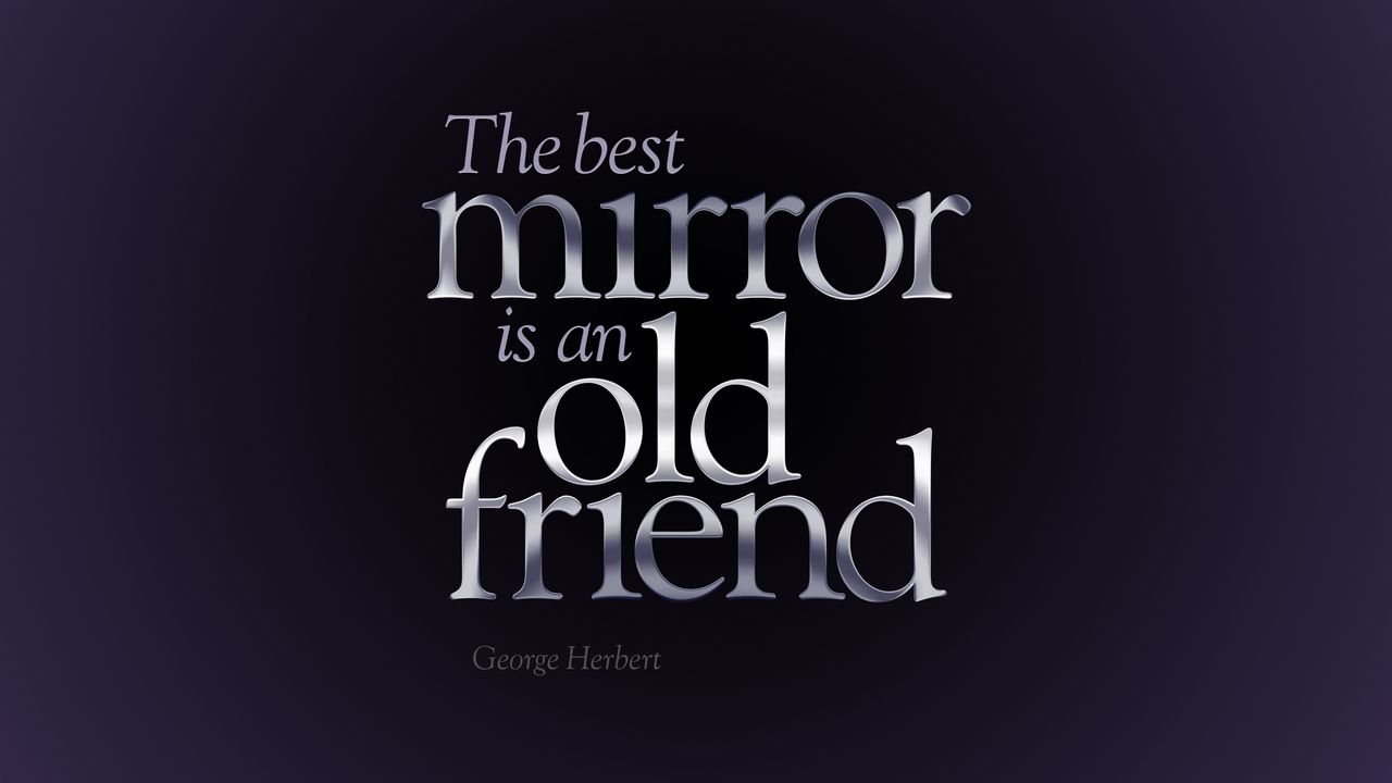 Wallpaper quote, friend, mirror, saying, friendship