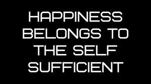 Preview wallpaper quote, happiness, self-sufficient, phrase, meaning