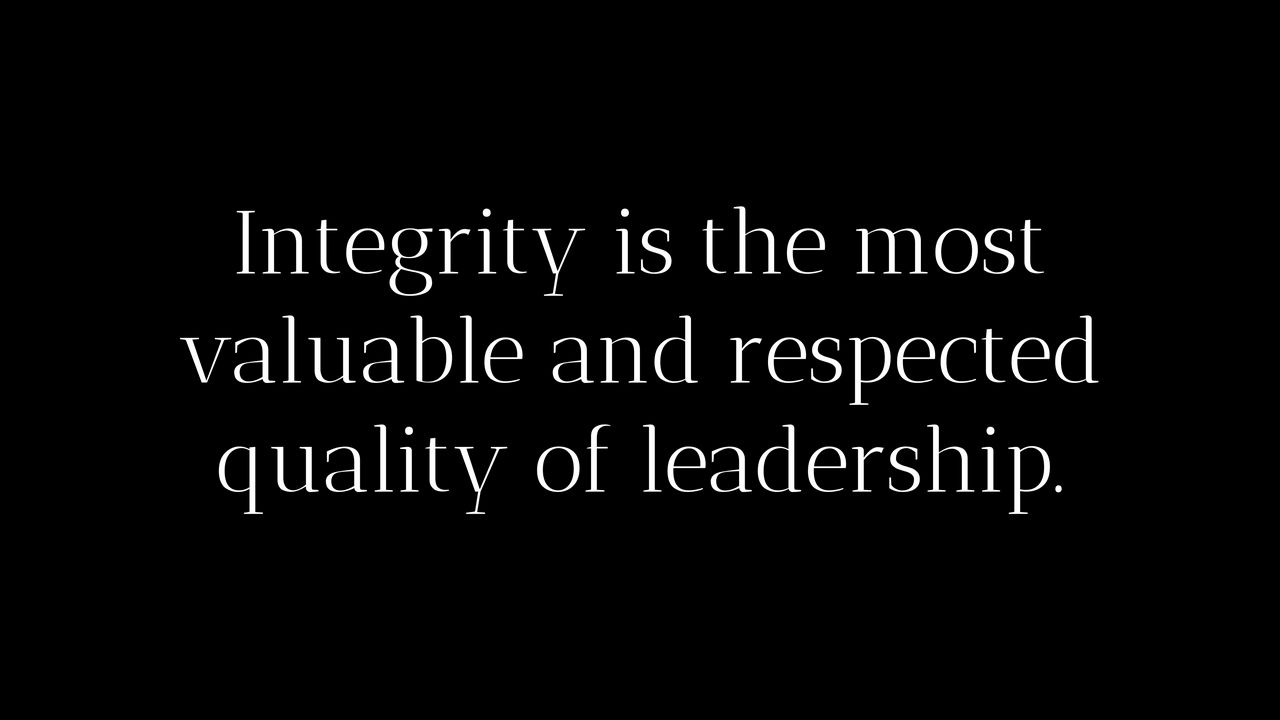 Wallpaper quote, integrity, leadership, word, saying