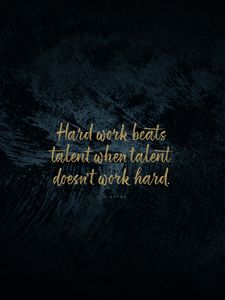 Preview wallpaper quote, phrase, motivation, work, talent, inspiration