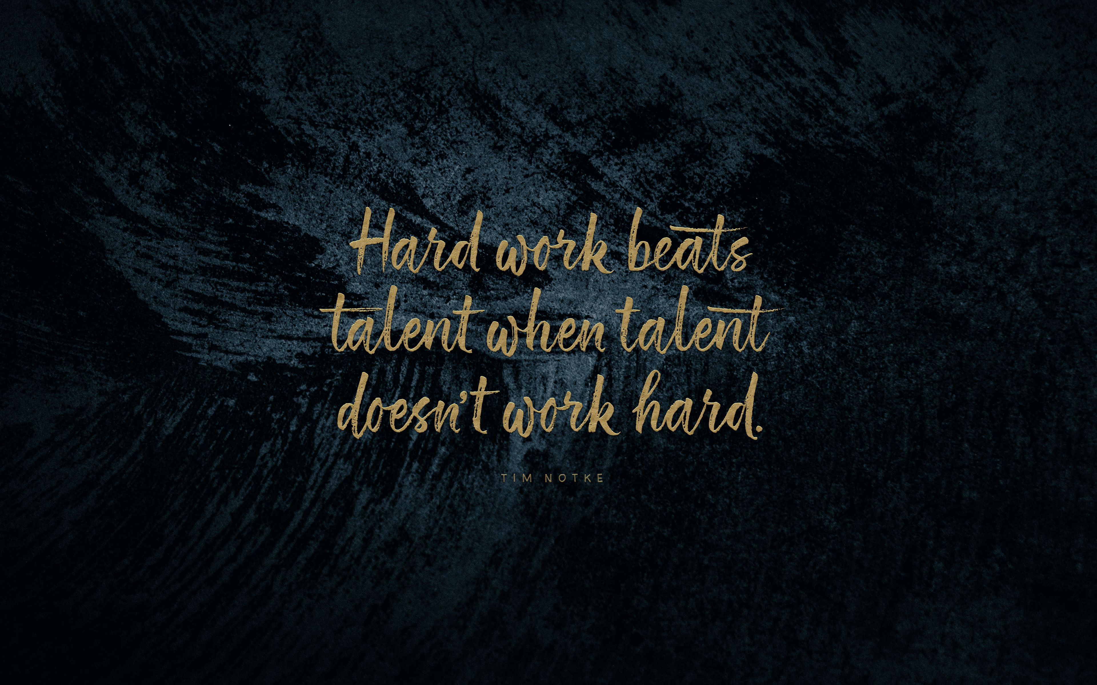 Download Wallpaper 3840x2400 Quote Phrase Motivation Work Talent 