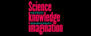 Preview wallpaper quote, science, knowledge, imagination, words, phrase