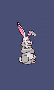 Preview wallpaper rabbit, art, minimalism, picture