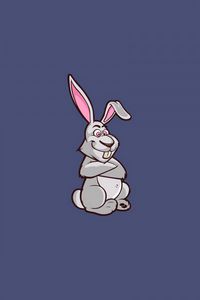 Preview wallpaper rabbit, art, minimalism, picture